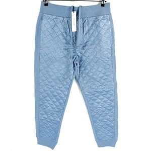 True Religion Light Blue Quilted Jogger Sweatpants